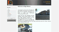 Desktop Screenshot of edge-motors.com